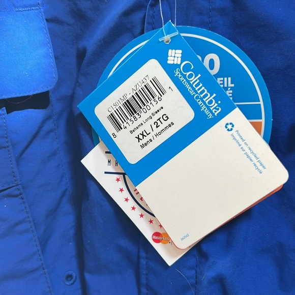 Columbia Shirt MLB Bluejays NWT size XXL/2T - Picture 4 of 11